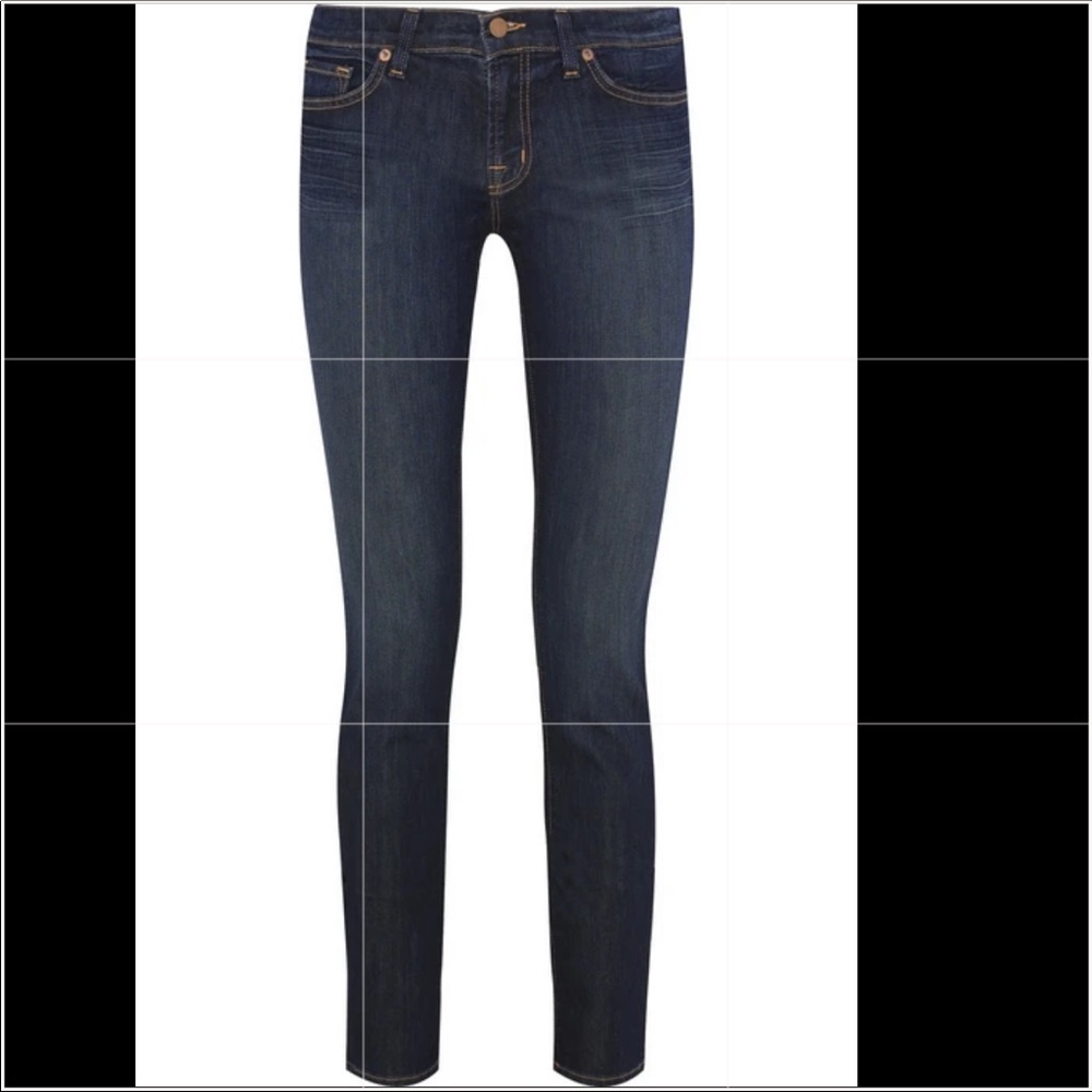 J Brand low rise pencil leg denim jeans